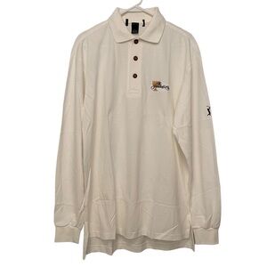 PGA Tour 2013 The Presidents Cup White Long Sleeve Polo Mens Large Made in USA